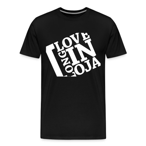 I Love Longinoja -merkki vino - Miesten premium t-paita