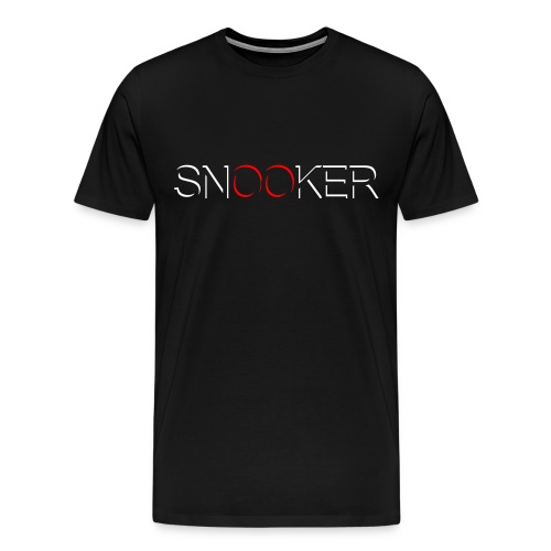 snooker schriftzug in weiß - Männer Premium T-Shirt
