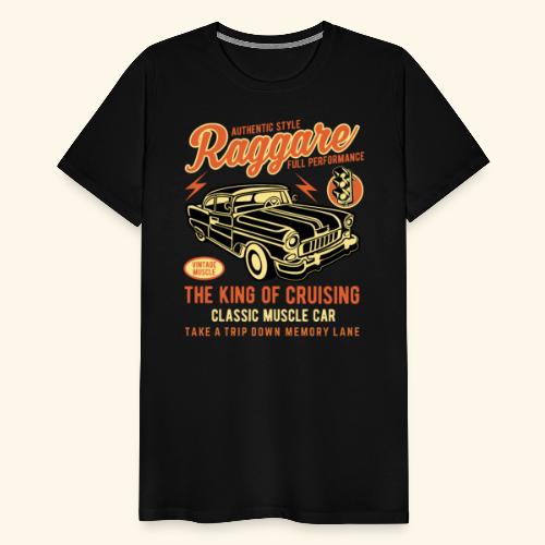 Raggare Vintage Custom Car T Shirt Design - Männer Premium T-Shirt