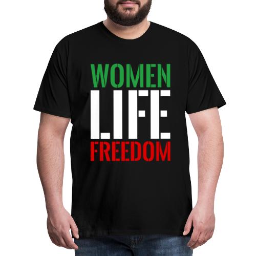 Women life freedom iran - Miesten premium t-paita