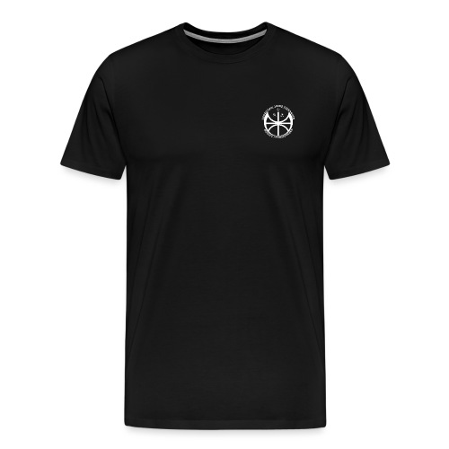 Hvit NAF logo - liten - Premium T-skjorte for menn