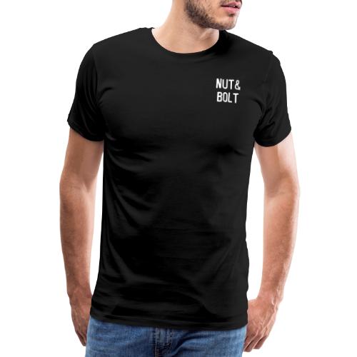Brand Logo White by Nut & Bolt Apparel - Men's Premium T-Shirt