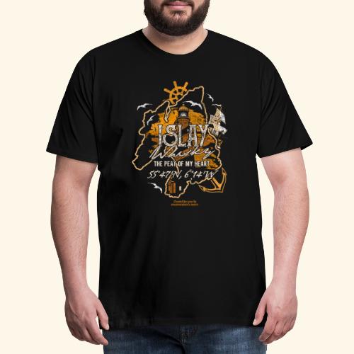 Whisky From Islay Peat Of My Heart - Männer Premium T-Shirt