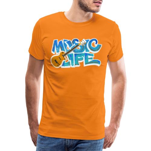 Graffiti MUSIC LIFE - Männer Premium T-Shirt