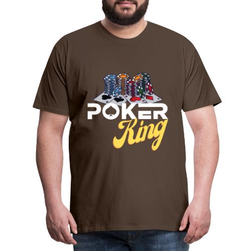 Poker King - Spielkarten und Chips - Männer Premium T-Shirt