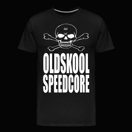 OLDSKOOL SPEEDCORE SKULL - Männer Premium T-Shirt