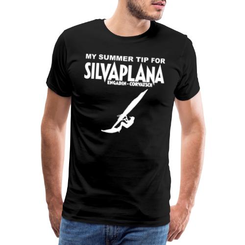 My summer tip for Silvaplana, Windsurfing - Männer Premium T-Shirt