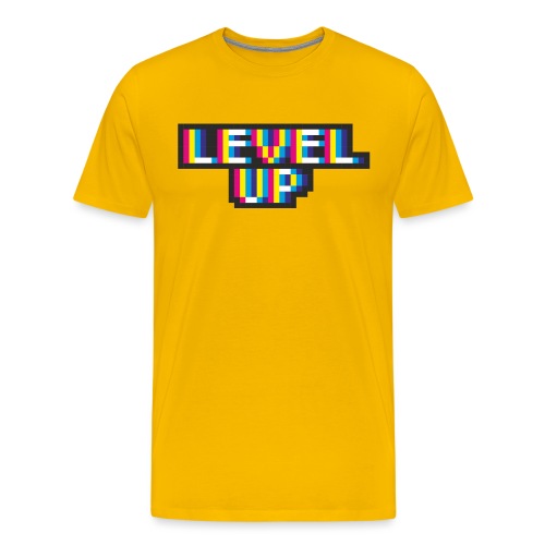 Pixelart No. 21 (Level Up) - bunt/colour - Männer Premium T-Shirt