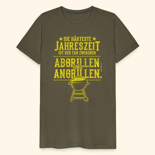 Grillen Spruch Die härteste Jahreszeit Angrillen - Männer Premium T-Shirt