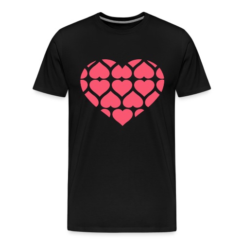 Herz rose - Männer Premium T-Shirt