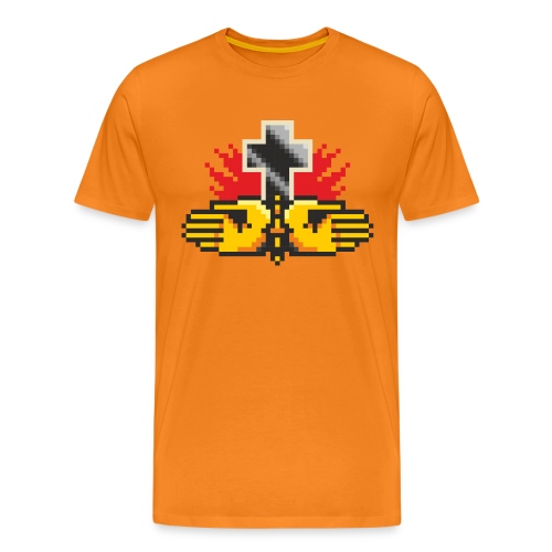 Pixelart No. 6 (pray) - Farbe/colour - Männer Premium T-Shirt