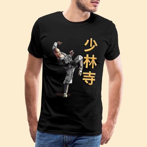 Shaolin Warrior Monk - Grey - Mannen Premium T-shirt