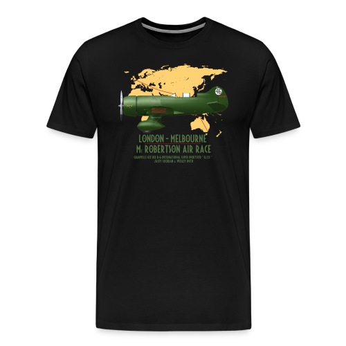 Gee Bee QED McRobertson race London-Melbourne 1934 - Men's Premium T-Shirt