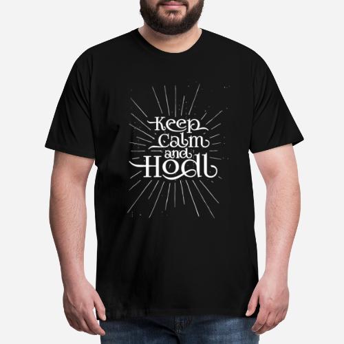 Keep Calm and Hodl - Vintage style Dark - Camiseta premium hombre
