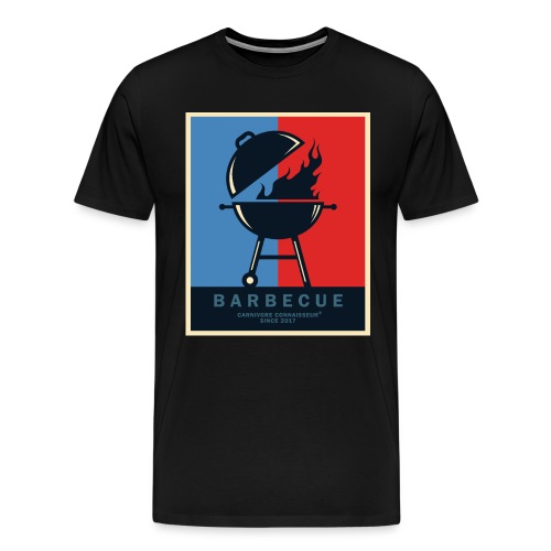 Kugelgrill (rot-blau) Design - Männer Premium T-Shirt
