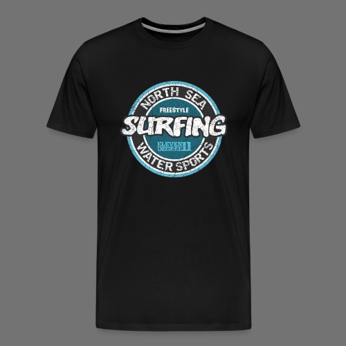 North Sea Surfing (oldstyle) - Herre premium T-shirt