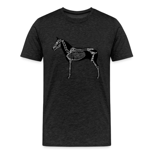 paard skelet - Mannen Premium T-shirt