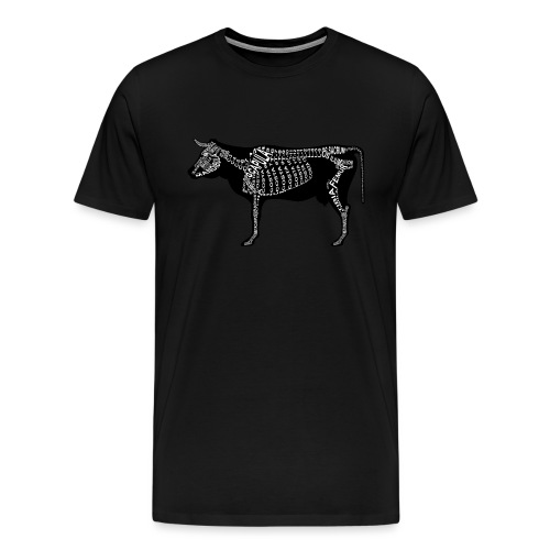 Rind-Skelett - Premium T-skjorte for menn