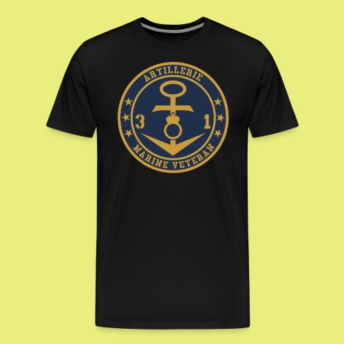 Marine Veteran 31er ARTILLERIE - Männer Premium T-Shirt