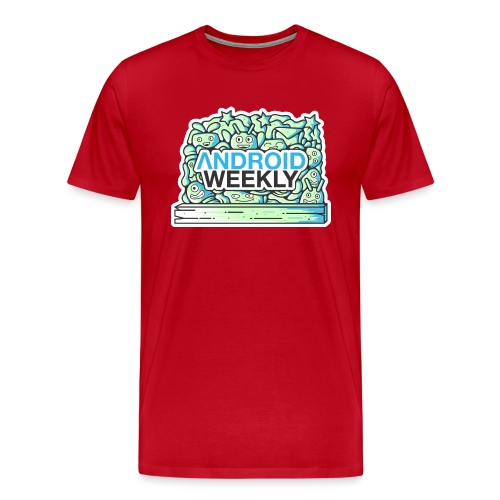 Android Weekly Community Sticker - Koszulka męska Premium