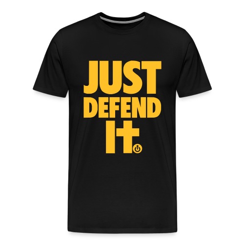 just defend it vect - Camiseta premium hombre