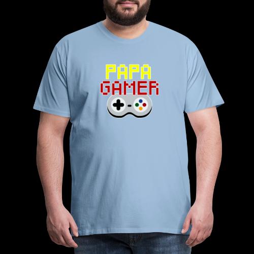 Papa gamer - T-shirt Premium Homme