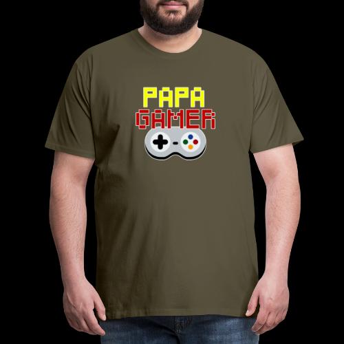 Papa gamer - T-shirt Premium Homme