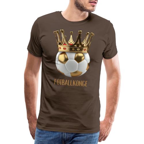 fotballkonge - Premium T-skjorte for menn