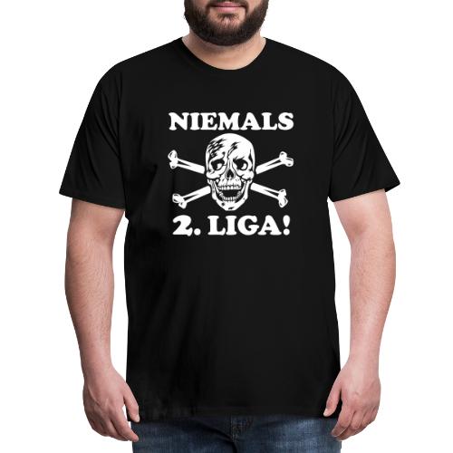 NIEMALS 2. Liga Fussball Fußball - Männer Premium T-Shirt