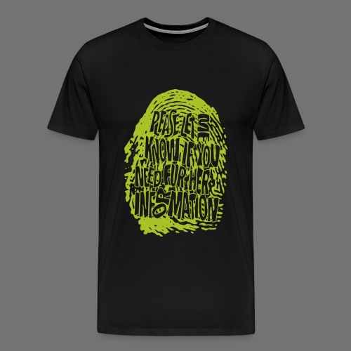 Fingerprint DNA (grön) - Premium-T-shirt herr