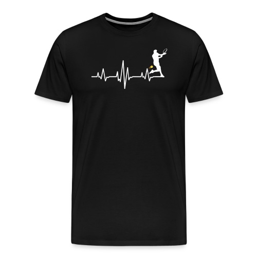 Tennis Heartbeat for Player and Coaches - Männer Premium T-Shirt