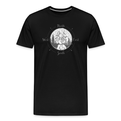 compass01 - Mannen Premium T-shirt