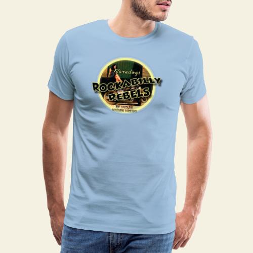 rockabilly rebels pinup - Herre premium T-shirt