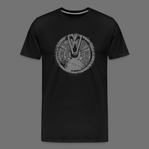 Maschinentelegraph (grå oldstyle) - Herre premium T-shirt