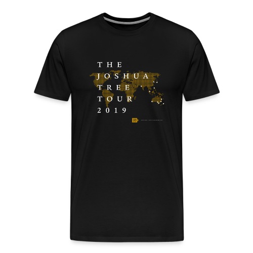 JT2019: World map with city list - Men's Premium T-Shirt