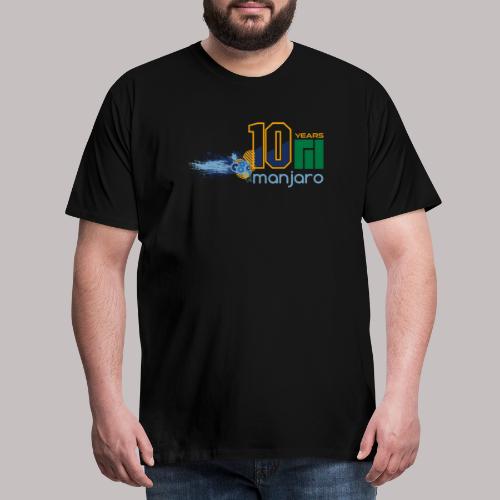 Manjaro 10 years splash colors - Men's Premium T-Shirt