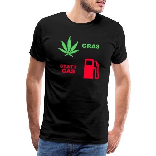 gras statt gas - Männer Premium T-Shirt