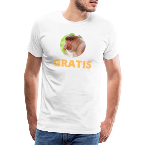 GRATIS to uczciwa cena | Biały - Koszulka męska Premium