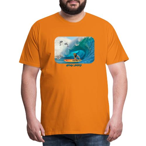 Power yoga surf - Premium-T-shirt herr