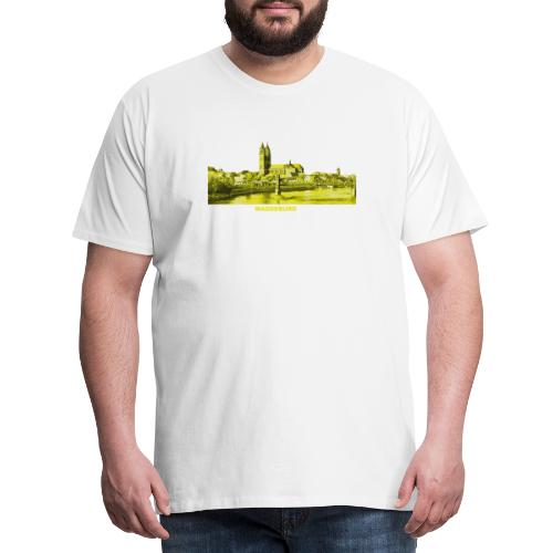 Magdeburg Dom Sachsen-Anhalt Deutschland Elbe - Männer Premium T-Shirt