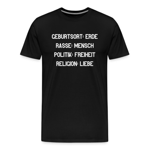 Humanity / Bestseller / Geschenk - Männer Premium T-Shirt