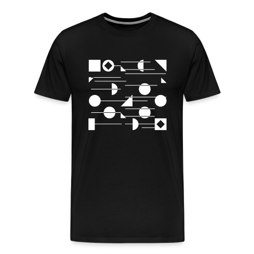 Bauhaus GEOMETRIC SHAPES - Koszulka męska Premium