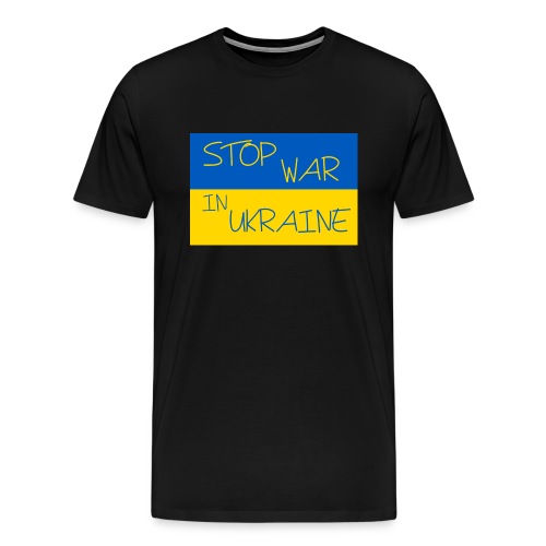 STOP WAR IN UKRAINE - Maglietta Premium da uomo