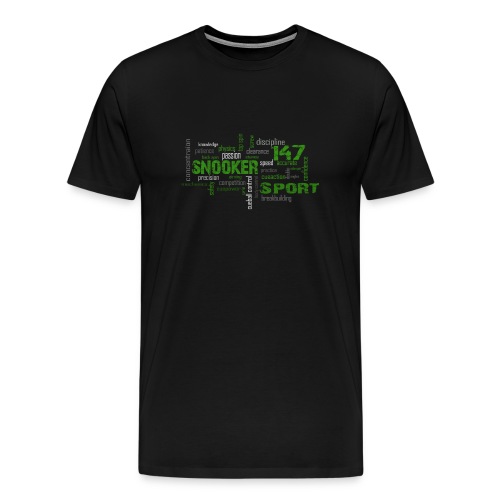 snooker word cloud - Männer Premium T-Shirt