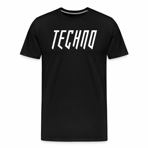 Techno Schriftzug - Männer Premium T-Shirt