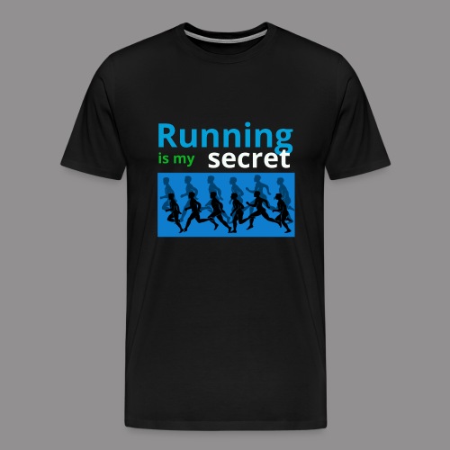 running secret - Mannen Premium T-shirt