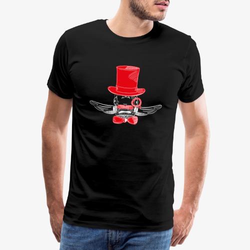 Elegant Hipster Fish - Mustache - Red - Männer Premium T-Shirt