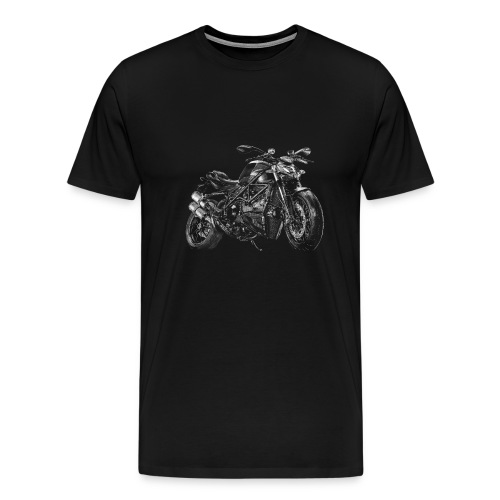 Motorcykel - Herre premium T-shirt