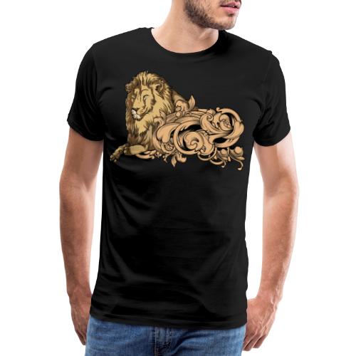 Löwe Lion Geschenk - Männer Premium T-Shirt