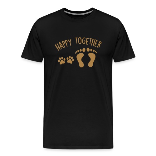happy together dog - T-shirt Premium Homme